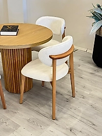 CEVİZ YUVARLAK MASA