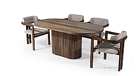 ORLANDO CEVİZ MASA&SANDALYE