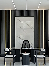 OFİS SETİ-SİYAH-MERMER