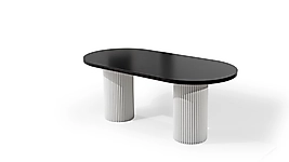 MİLAS MASA-SİYAH-BEYAZ