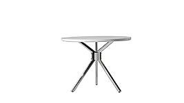 DOLUNAY MASA-BEYAZ-KROM